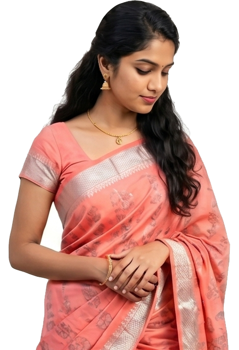 Handloom Cotton Saree for Sister
