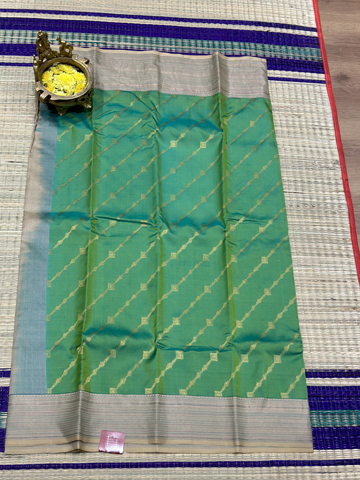 green pastel soft silk