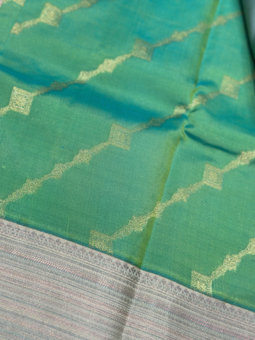 green pastel soft silk