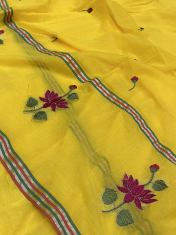 Mul lotus embroidery