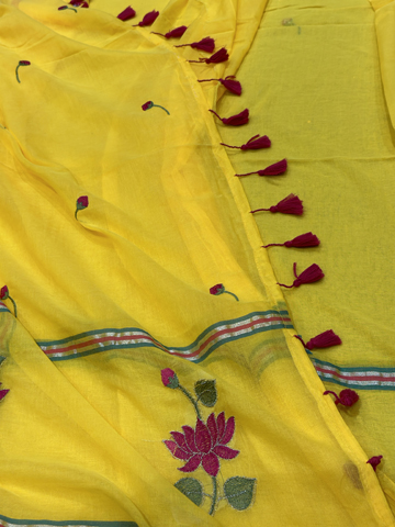 Mul lotus embroidery