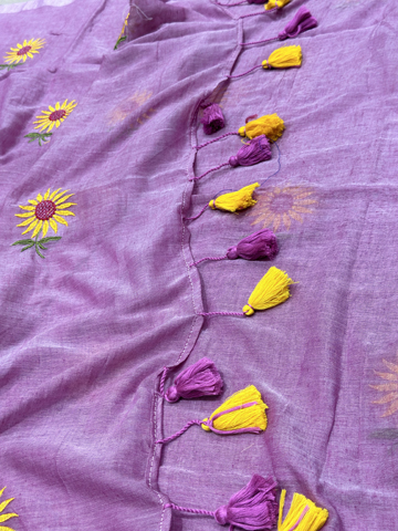 Mul sunflower embroidery