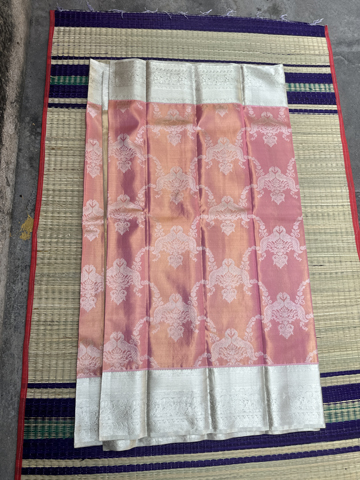 pink pure tissue silk