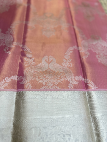 pink pure tissue silk